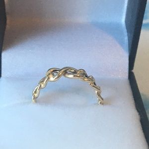 SOLD14k Infinity symbol chain ring size 6 New